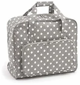 Akcesoria i części do maszyn do szycia - Hobbygift Hobbygift Value Collection, Torba na maszynę do szycia: Matowy PCW: Szary lniany groszek, bawełna, sortowana, 20 x 43 x 37 cm MR4660\268 - miniaturka - grafika 1