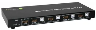 Techly Techly 4-portowy przełącznik KVM HDMI/USB 4x1 z audio (028702) - Przełączniki KVM - miniaturka - grafika 8