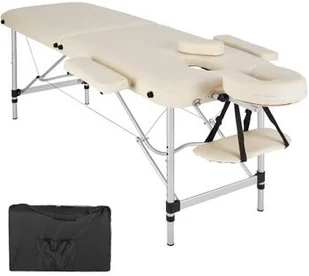 TecTake 2-strefowy stół do masażu z tapicerką i aluminiową ramą beżowy 402787 - Stoły i łóżka do masażu TecTake 2-strefowy stół do masażu z tapicerką i aluminiową ramą beżowy 402787 - Stoły i łóżka do masażu - miniaturka - grafika 1