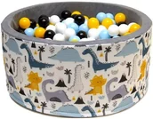 Suche baseny - Welox Suchy basen dla dzieci 90x40 z kulkami piłeczkami 7cm - Dino WL-B-X4 - miniaturka - grafika 1