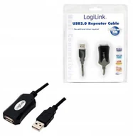 Kable komputerowe i do monitorów - Logilink Usb 5.0m czarny - miniaturka - grafika 1