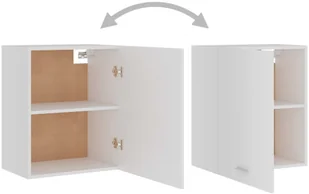 vidaXL Szafka kuchenna, biała, 50x31x60 cm, płyta wiórowa 801260 - Szafki kuchenne - miniaturka - grafika 13