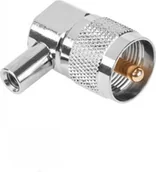 Inne akcesoria audio-wideo - NoName Wtyk do CB UHF kątowy metal skręcany WTY0490 WTY0490 - miniaturka - grafika 1