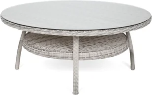 HOME &amp; GARDEN Meble ogrodowe technorattanowe Bristol Round Elegant 180 cm Light Grey / Grey Melange  8+1 401530 - Meble ogrodowe - miniaturka - grafika 4