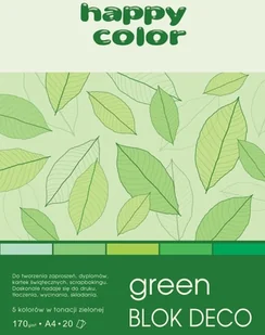 Happy Color Blok Deco Green - Podobrazia, bloki, papiery - miniaturka - grafika 2