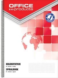 Office Products Kołonotatnik A4, w kratkę, 80 kart., 60-80gsm, perforacja 16058011-99 - Notesy i bloczki - miniaturka - grafika 2