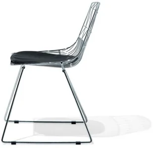 Beliani Zetaw krzeseł do jadalni chromowy 2 krzesła HARLAN - Krzesła - miniaturka - grafika 9