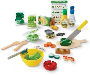 Drewniany Zestaw do robienia sałatek Melissa 3+ - Zabawki AGD - miniaturka - grafika 2