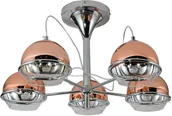 Lampy sufitowe - Lumina Deco Deco Veroni lampa sufitowa 5 różowe złoto chrom LDC 1029-5 R.GD Deco LDC 1029-5 (R.GD) - miniaturka - grafika 1