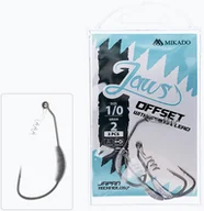 Inne akcesoria dla wędkarzy - MIKADO Haczyk Jaws Offset Z Wkrętem I Obciążeniem 5G 3 szt - miniaturka - grafika 1