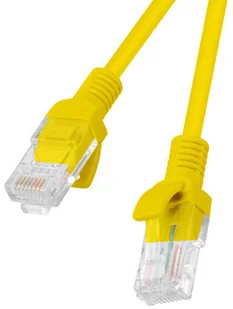 LANBERG Patch cord UTP kat.5e 1,5m żółty PCU5-10CC-0150-Y - Kable miedziane - miniaturka - grafika 6
