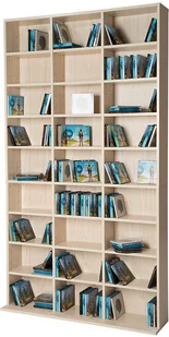 tectake Regał CD na 1080 płyt - buk 401702 - Regały - miniaturka - grafika 2