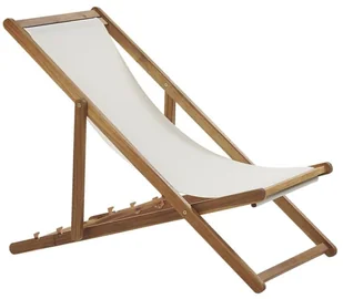 Beliani Leżak ogrodowy ciemne drewno akacjowe ANZIO - Leżaki ogrodowe - miniaturka - grafika 2