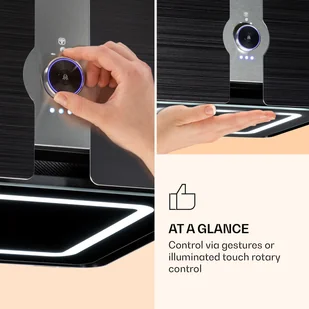 Klarstein Futurelight Smart CGCH6-Futurelight-BK - Okapy kuchenne - miniaturka - grafika 4