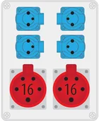 Rozdzielnie elektryczne - Pawbol Rozdzielnica R-BOX 240 4x250V 2x16A/5p B.1096 B.1096 - miniaturka - grafika 1