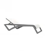 Leżaki ogrodowe - Resol Leżak Sky Club Sun Dark Grey-Beige 3927 - miniaturka - grafika 1