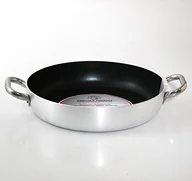 Rondle - Pentole Agnelli agnelli Platinium rondel wykonana z aluminium z 2 uchwytami ze stali nierdzewnej, srebrny ALSA110S32 - miniaturka - grafika 1