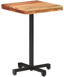 VidaXL Lumarko Stolik bistro, kwadratowy, 50x50x75 cm, lite drewno akacjowe 320274 VidaXL - Ławy i stoliki kawowe - miniaturka - grafika 2