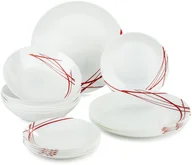 Serwisy obiadowe - 18-częściowy serwis obiadowy Domitille Rouge - miniaturka - grafika 1