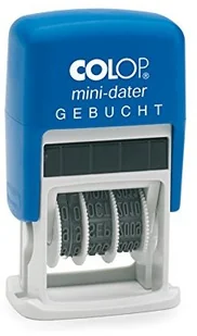 Colop S160/L3 minidater 5 X 25 MM, 4 MM poduszka zaksięgowano Czerwony/niebieski S160/L3 - Pieczątki Colop S160/L3 minidater 5 X 25 MM, 4 MM poduszka zaksięgowano Czerwony/niebieski S160/L3 - Pieczątki - miniaturka - grafika 1