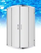 Kabiny prysznicowe - Omnires HEALTH 80x80 chrom transparentne JK2808C LC2 - miniaturka - grafika 1