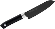 Noże kuchenne - Satake Swordsmith Black 15 Cm Czarny Nóż Santoku Ze Stali Nierdzewnej - miniaturka - grafika 1