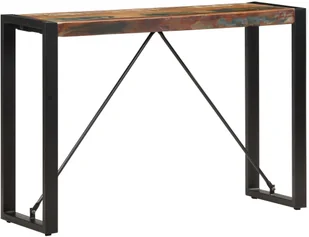 vidaXL vidaXL Stolik typu konsola, 110 x 35 x 76 cm, lite drewno z odzysku - Konsole i sekretarzyki - miniaturka - grafika 7