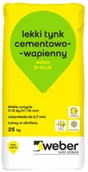 Zaprawy budowlane - Weber Tynk lekki cementowo-wapienny IP Plus 25 kg - miniaturka - grafika 1