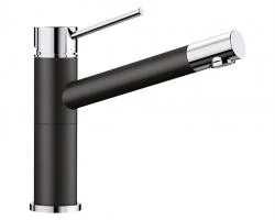 Blanco ALTA Compact Silgranit-Look Czarny/Chrom 526162 - Baterie kuchenne - miniaturka - grafika 2