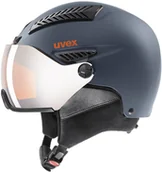 Kaski narciarskie - Uvex hlmt 600 Visor Kask, dark slate orange mat 55-57cm 2020 Kaski narciarskie S5662363005 - miniaturka - grafika 1