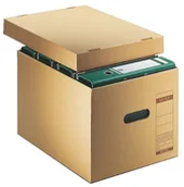 Pojemniki kuchenne - Leitz 60810000 pudełko do archiwizowania, A4, z pokrywą, naturalny brąz 60810000 - miniaturka - grafika 1