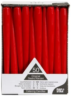 Papstar 17960 50 świecznik świec 2.2 x 25 cm, czerwony 17960 - Świeczniki Papstar 17960 50 świecznik świec 2.2 x 25 cm, czerwony 17960 - Świeczniki - miniaturka - grafika 1