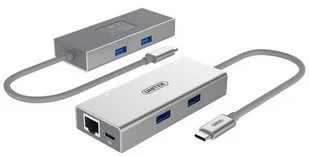 Unitek Adapter USB TYP-C Power Delivery USB 3.0/GIGA ETHERNET Y-9106 - Adaptery i przejściówki - miniaturka - grafika 3