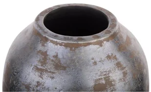 Beliani Wazon dekoracyjny ciemnoszary LORCA - Poduszki ogrodowe - miniaturka - grafika 3