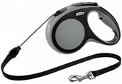 Smycze dla psów - Flexi Smycz automatyczna New Comfort S, szara, 5 m - miniaturka - grafika 1