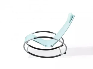 Beliani Krzesło ogrodowe miętowe tekstylne bujane CAMPO - Fotele i krzesła ogrodowe - miniaturka - grafika 6