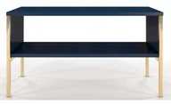 Ławy i stoliki kawowe - Granatowy stolik kawowy w stylu glamour M0-R08 - miniaturka - grafika 1