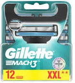 Maszynki do golenia i wkłady - Gillette Mach 3 wkłady do maszynki 12 sztuk - miniaturka - grafika 1