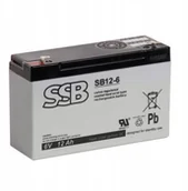 Baterie do zasilaczy awaryjnych UPS - SSB Akumulator Battery Sb 12-6V - miniaturka - grafika 1