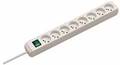 Pozostałe oświetlenie - Brennenstuhl 1159321018 listwa zasilająca firmy ECO-Line (8-krotny, z przełącznikiem, biały - miniaturka - grafika 1