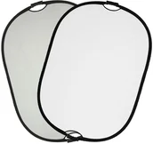 Blendy fotograficzne - Quadralite Blenda z uchwytem srebrno-biała 90x120 4794 - miniaturka - grafika 1