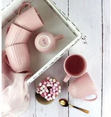 Szklanki - Lubiana LUBIANA DAISY K7 KOMPLET 6 KUBKÓW 350 ML RÓŻOWY K7-3790LUB - miniaturka - grafika 1