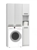 Szafki łazienkowe - Zestaw 2 białych szafek łazienkowych S4-S90 - miniaturka - grafika 1