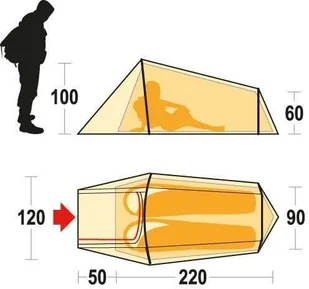 Ferrino Namiot 3 Seasons Sling 2 max 1,70 kg - Namioty - miniaturka - grafika 2