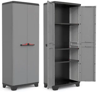 KETER Plastikowa szafa wielofunkcyjna KIS LINEAR high - high high - Pozostałe wyposażenie warsztatu - miniaturka - grafika 2