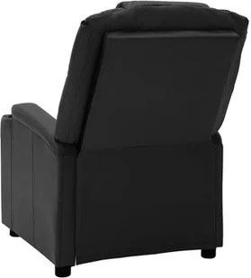 vidaXL Lumarko Elektryczny fotel masujący, rozkładany, czarny, sztuczna skóra 3073795 - Fotele - miniaturka - grafika 4