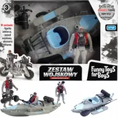 Figurki dla dzieci - Artyk Żołnierzyki Baza Armia Zestaw Wojskowy Kajak - miniaturka - grafika 1