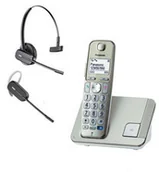 Telefony stacjonarne - Panasonic KX-TGE210 + Plantronics C565 KX-TGE210PDN+C565 - miniaturka - grafika 1