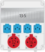 Rozdzielnie elektryczne - Pawbol Rozdzielnica R-BOX LUX 320R 1x16A/5p 1x32A/5p 4x250V 13S B.18.320-3 B.18.320-3 - miniaturka - grafika 1