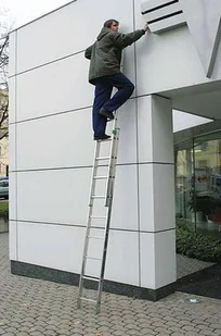 ALOSS 996 99674731 Drabina aluminiowa 2x11 na schody wysokość robocza 6,50m) 74731-uniw - Drabiny - miniaturka - grafika 3